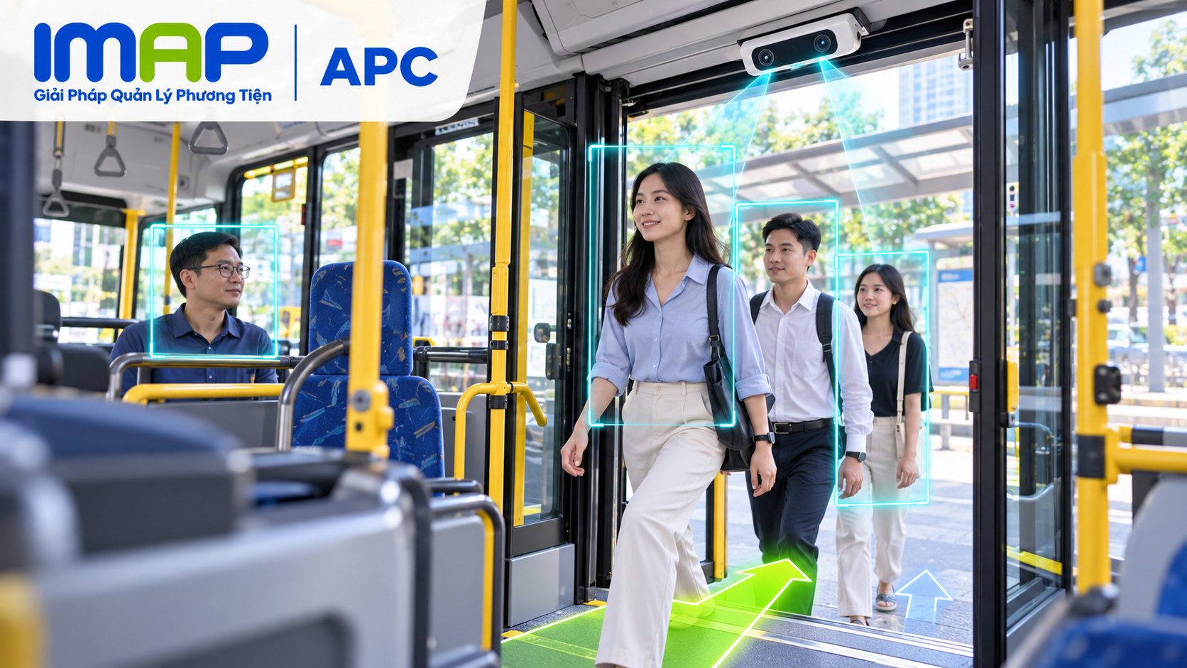 IMAP APC – hệ thống đếm hành khách lên xuống xe tự động