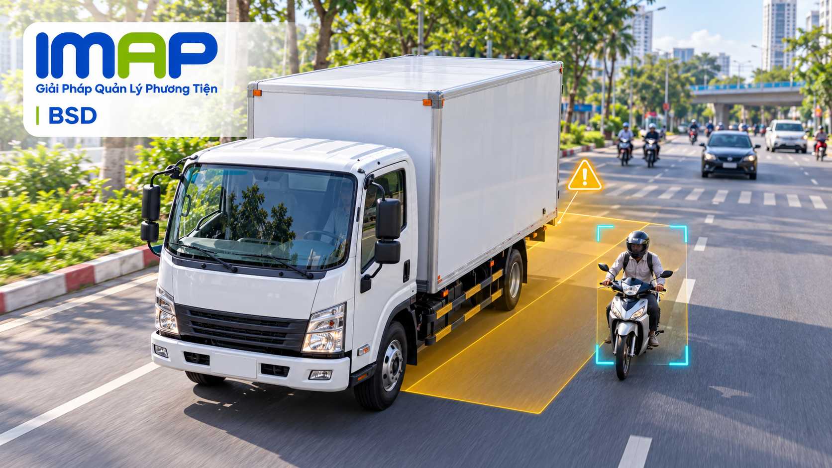 IMAP BSD – hệ thống phát hiện điểm mù quanh xe, nhận diện người đi bộ và xe hai bánh