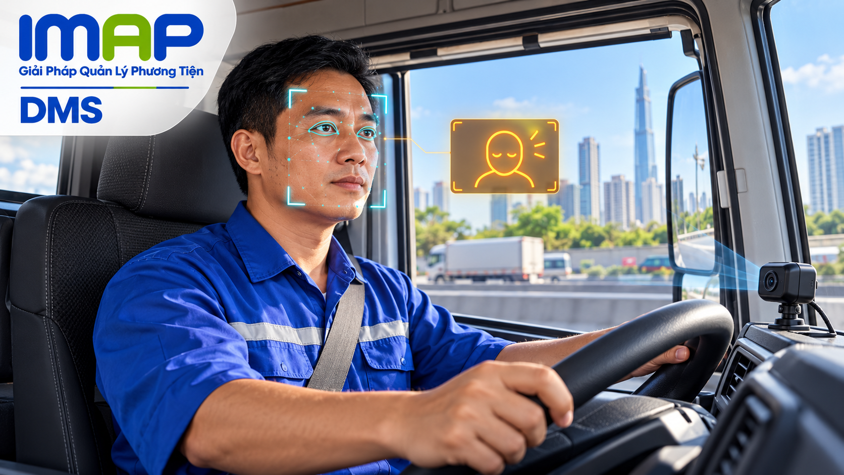 IMAP DMS – hệ thống giám sát tài xế, cảnh báo buồn ngủ và mất tập trung