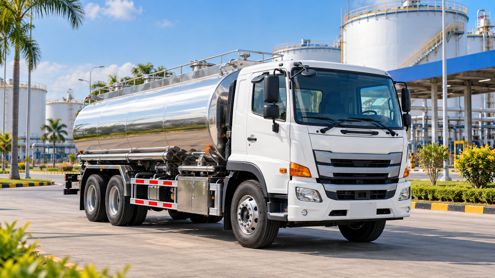 Minh họa xe bồn chở xăng dầu hiện đại tại Việt Nam